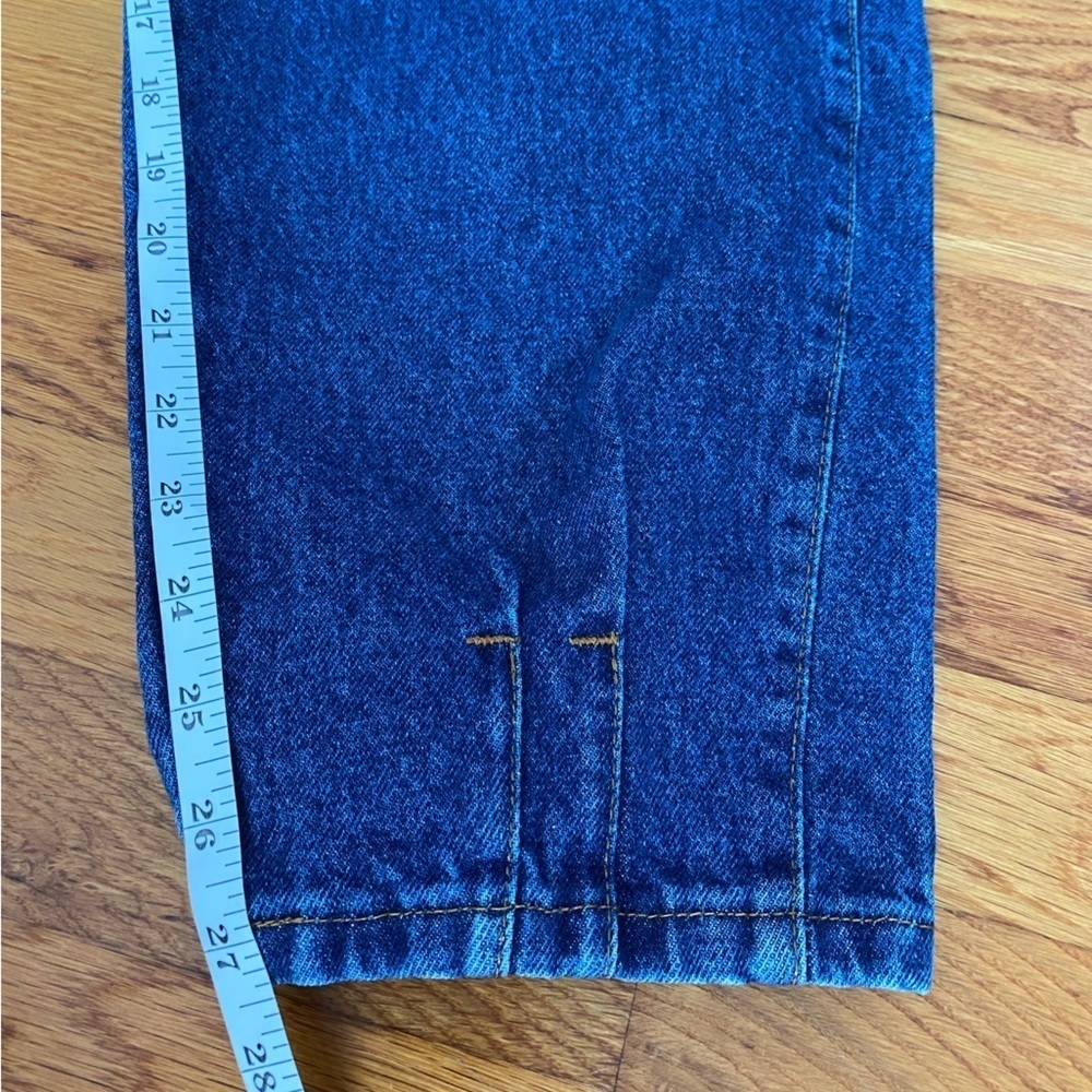 Vintage 1980s Chic Women's Pleated High Rise Mom Jeans, Tapered Leg Jeans, 31" - Picture 9 of 12